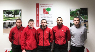 Ga&euml;tan Davieau et son &eacute;quipe